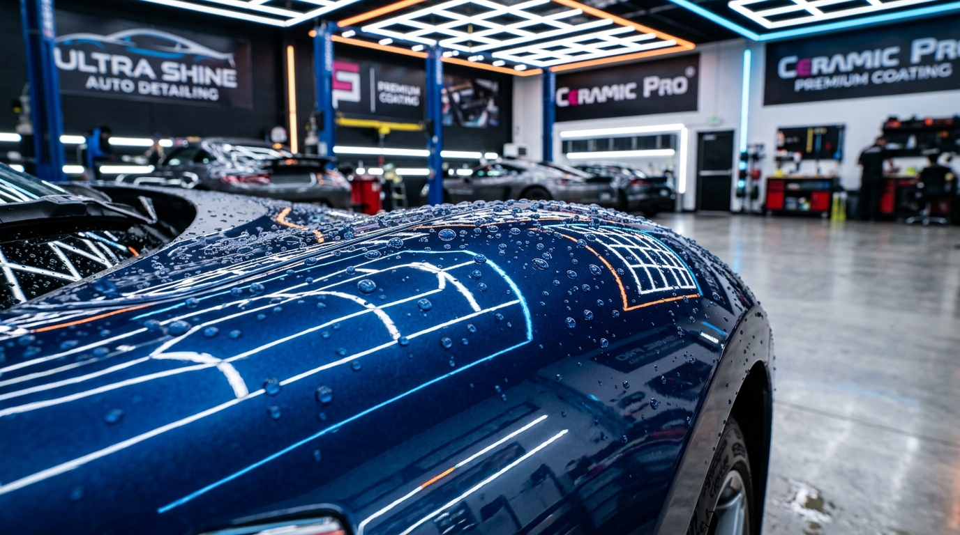 Car Ceramic Coating Reflection at Car Studio Nandurbar